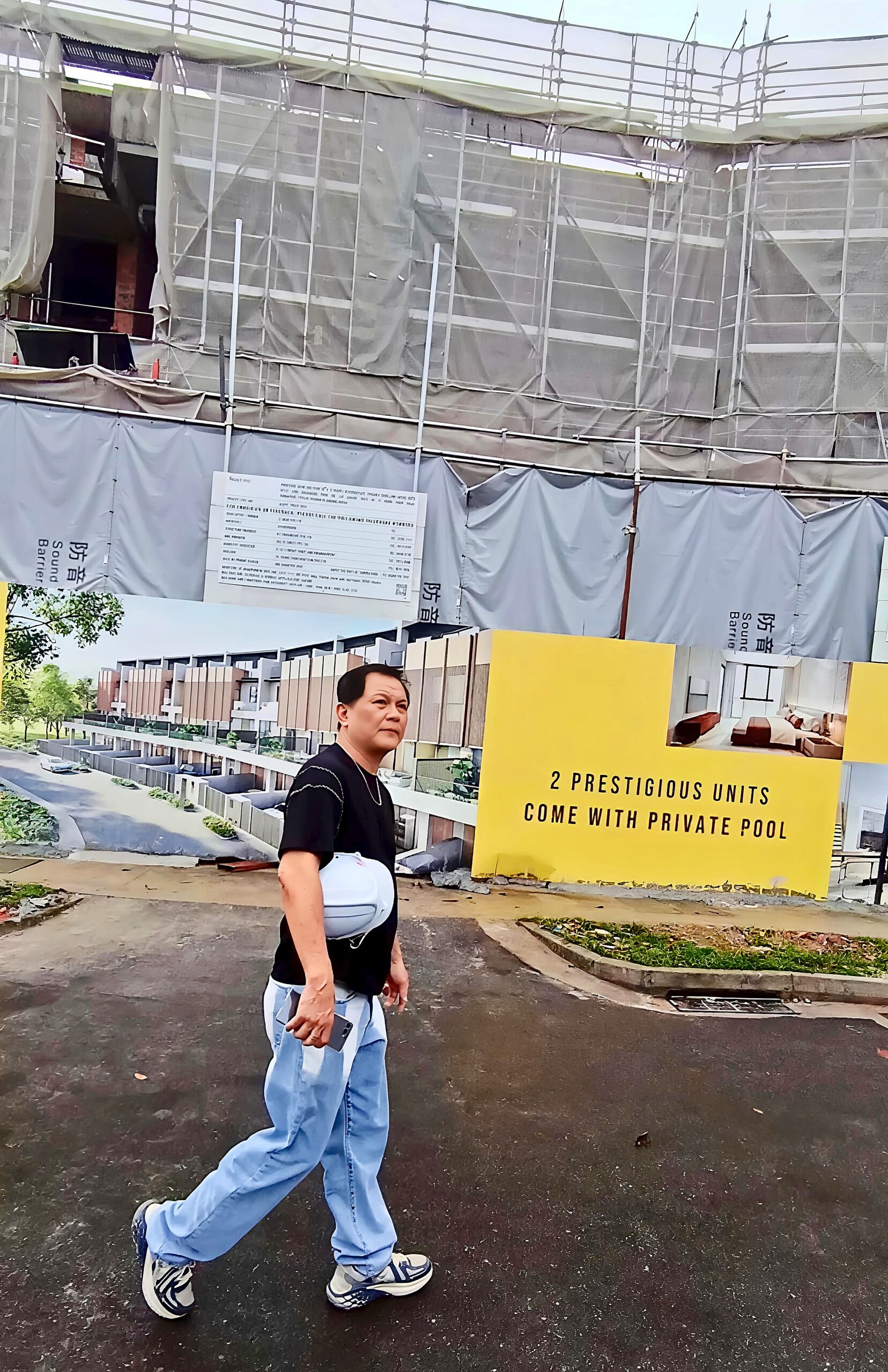 Founder Mr Alex conducting routine on-site inspection at The Spring Leaf Collection